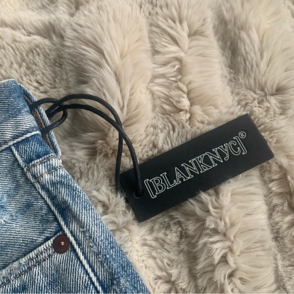 Blank NYC Hollyweird High-Rise Distressed Jean Shorts - Picture 5 of 12